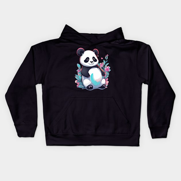 Lazy Panda Kids Hoodie by animegirlnft